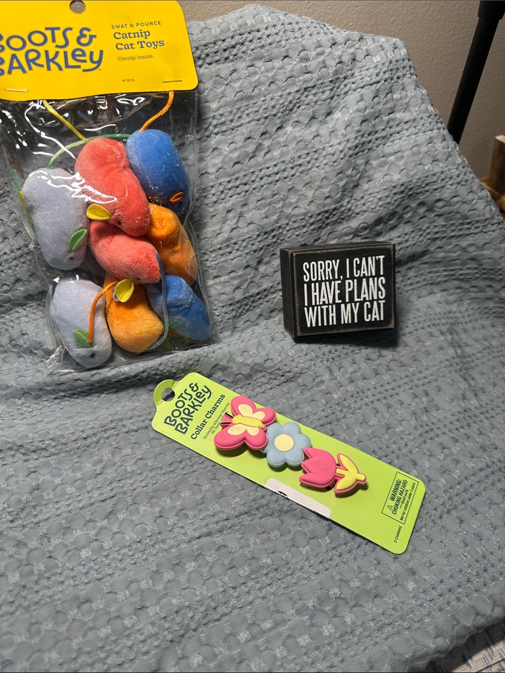 Boots & Barkley Bright Plush Catnip Toy Bundle -NWT